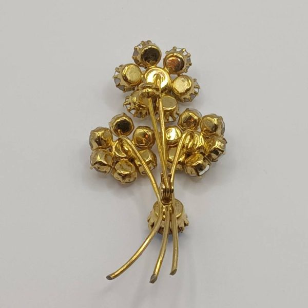 Reverse of vintage brooch