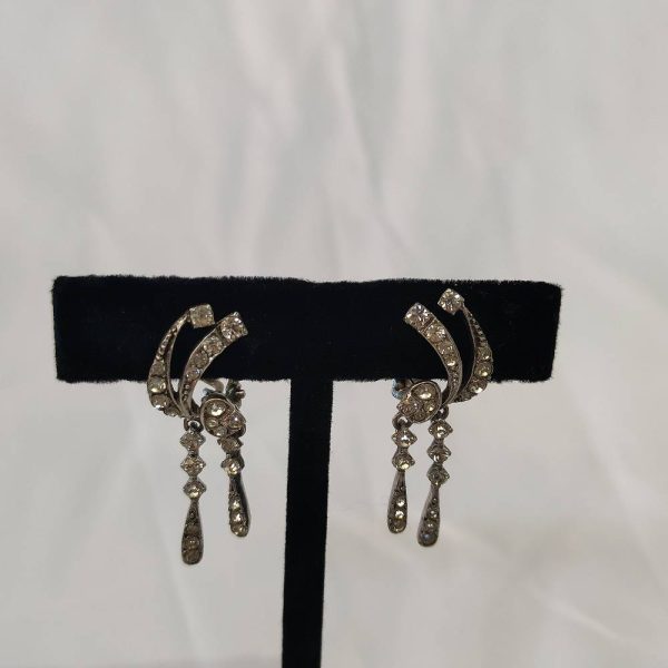 Art deco diamante ear-rings