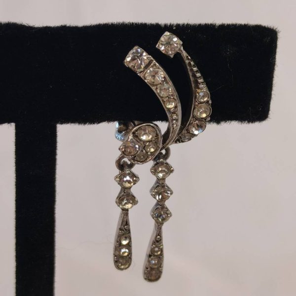 Art deco diamante ear-ring