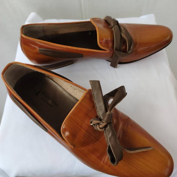 Handmade Men's Leather Shoes Size 8 - Image 2