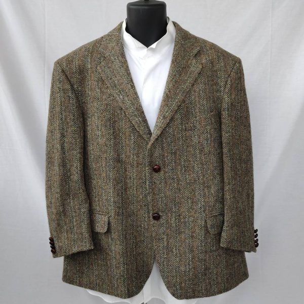 Grey/Green Harris tweed jacket