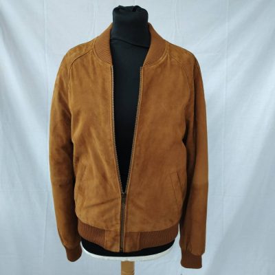 Ladies suede bomber jacket