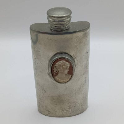 Pewter hip flask